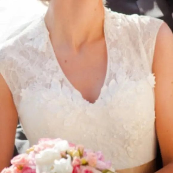 Melissa Sweet Ivory Wedding Dress- Size 12 - Picture 6 of 7